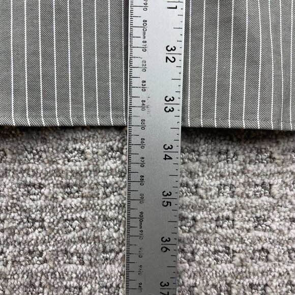 Vintage Eddie Bauer Shirt Men XXL Gray Stripes Wrinkle & Stain Resistant Classic - Picture 8 of 8